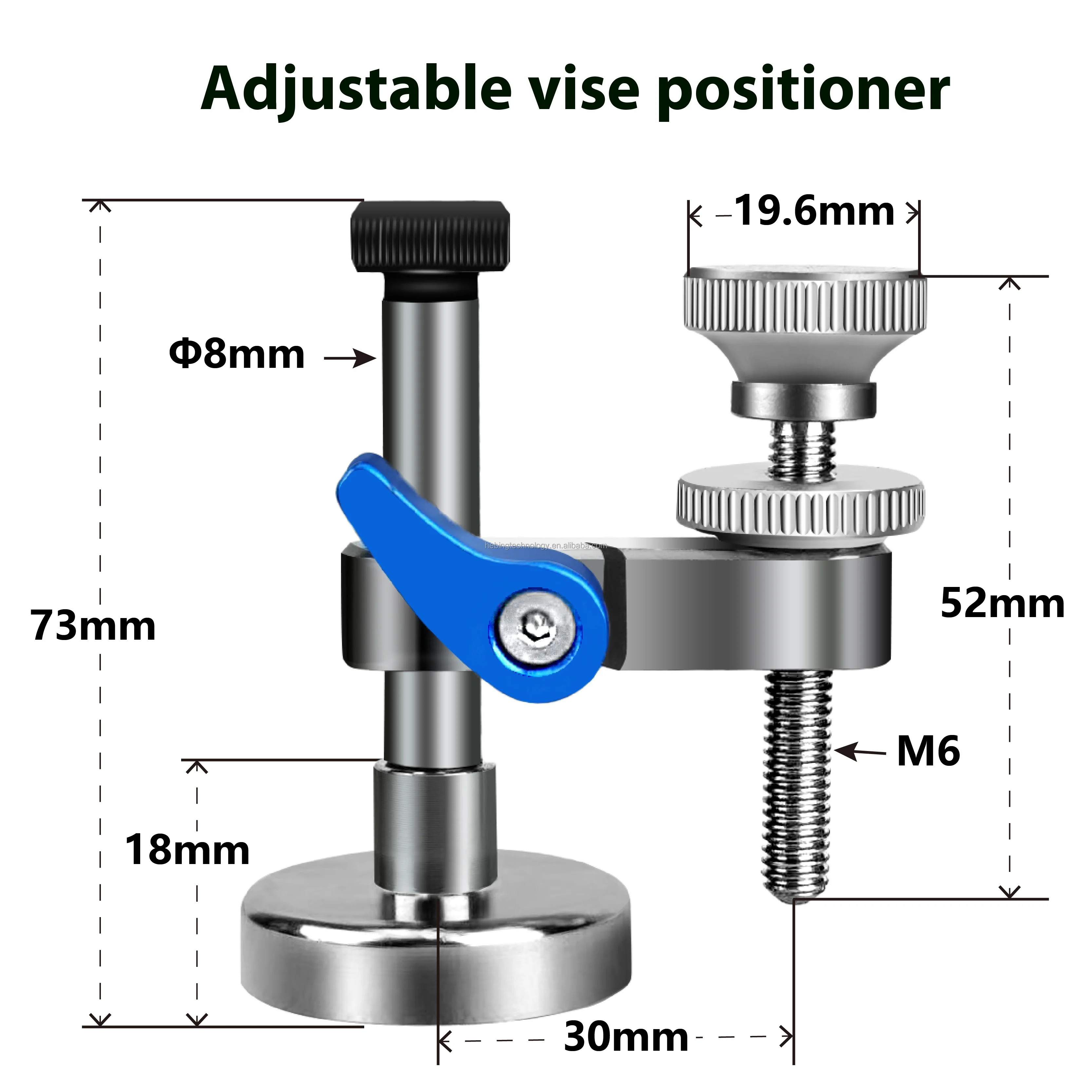 Self Centering Vice Vise Magnet Locator Positioner CNC Workpiece Locator Auxiliary Parallel Magnetic Suction Auxiliary Vise Vice