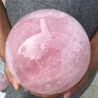 High Quality Crystal Sphere Natural Reiki Rose Quartz Ball For Collection Home Decoration Healing