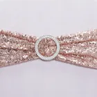 Sash Wholesale Stretch Spandex Embroidered Decorative Romantic Chair Sash For Wedding Party