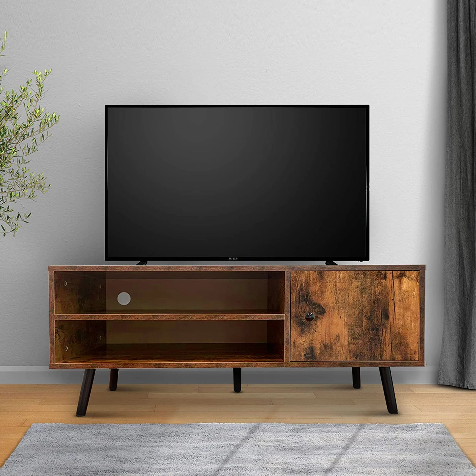 YQ FOREVER Modern MDF Wood Living Room furniture Smart TV Table Set Stands Unit TV Cabinet