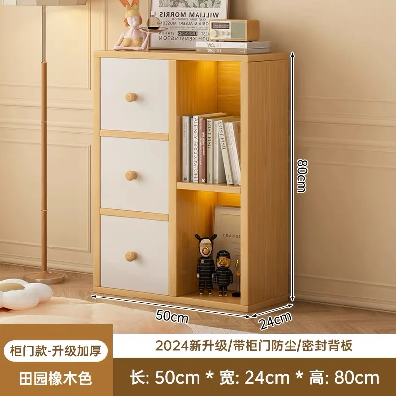 Small Contemporary Floor Storage Cabinet for Study Room Living Room and Office