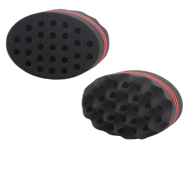 Europe hot professional curling tool sponge oval hair roller double-sided hair curling roller portable black hair roller