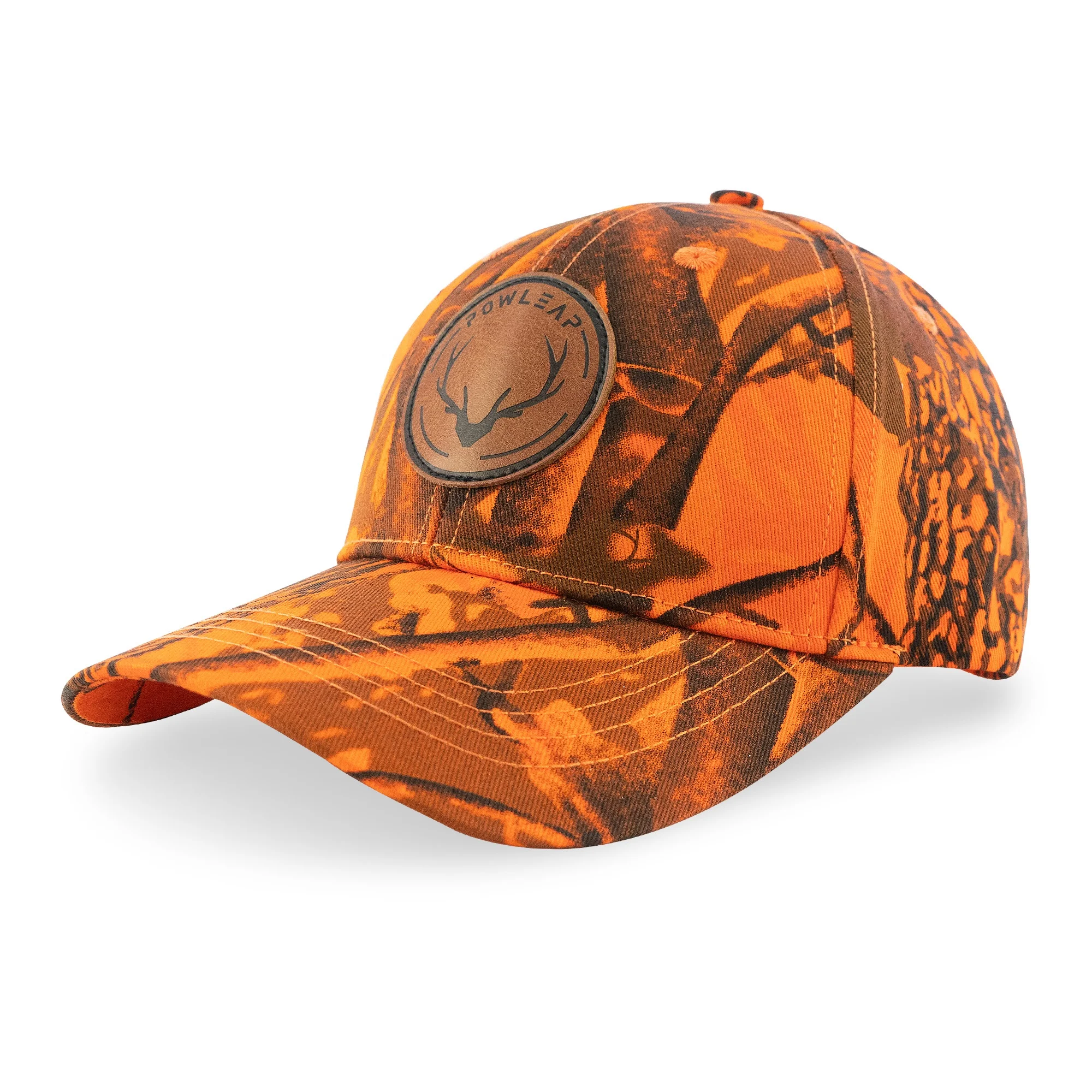 men orange hunting hat