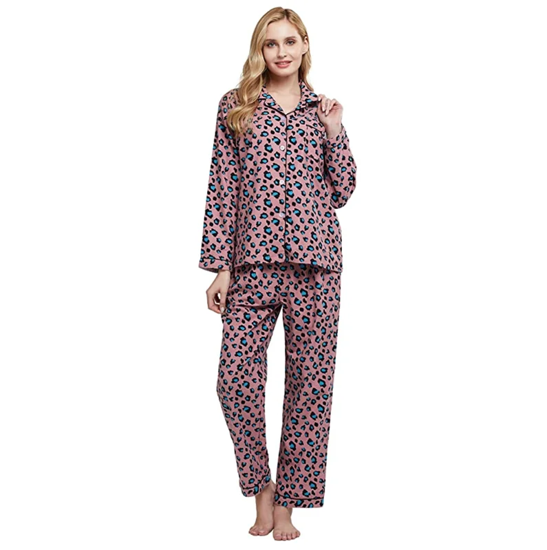 wholesale custom pajamas long sleeves womens sleepwear pajamas
