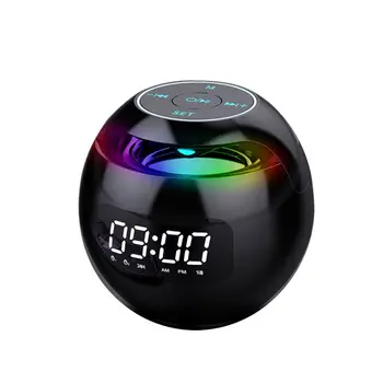 Mini BT Speaker Portable Column Wireless Speaker G90S Sound box with LED Display Alarm Clock For TF Card MP3 Music Play