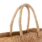 Wholesale Wholesale Fashion Summer Bamboo Women Bucket Beach Bags Casual Tote Handbags For Women