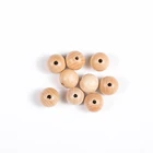 Wooden Beads Perle De Dentition En Bois Al Por Mayor Bulk Craft Decorative Wooden Beech Wood Round Beads
