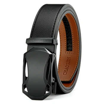 Leather Ratchet Belt Men - Micro Adjustable Belt Fit Everywhere (35mm)inch 38