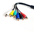 Video Cable Audio And Video Cable Customized 8 Pin Din Male To 6 RCA Female Audio And Video Cable