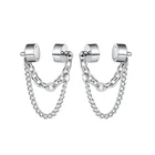 Clip Earrings Drop Earrings Hip Hop Geometric Stainless Steel Magnet Ear Clip Earrings Universal Earrings