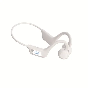 Amazon's new in-ear bone conduction concept Bluetooth headset 5.2 portable sports waterproof digital display wireless