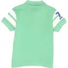 Boy Cotton T-shirt DIDIBUBU Jeans Boy Cotton Blend Striped T-shirt Jade Green Color Combination Polo T-shirt