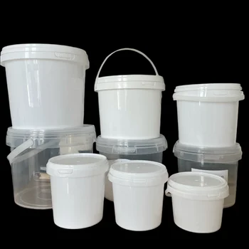 Factory Price Yogurt Candy Honey Container 3L 4L 5L Round Plastic Bucket with lid