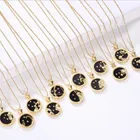 Jewelry 12 Signs Horoscope Blue Sand Base 925 Silver Gold Filled Plated Long Chain Necklace For Women Jewelry