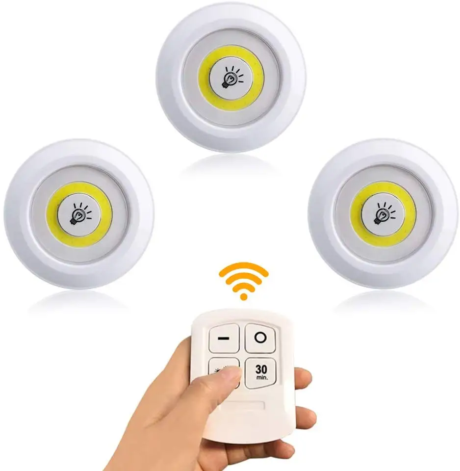 wireless cob puck lights