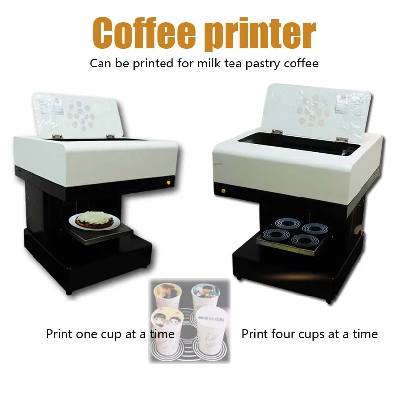 For drinks color 3D cake DIY coffee foam milkshake beer printing machine edible ink printer