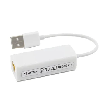 USB 2.0 To 10/100 RJ45 Network Lan Ethernet Female Wired Cable Adapter 10/100M USB 2.0 Ethernet Adapter