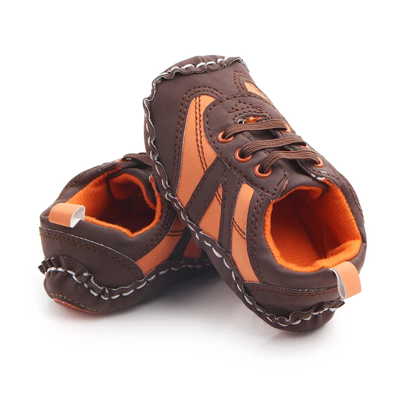 Mixed Color Maze Soles Baby Boys Elastic Hand-stitched Fashion Trend Toddler Shoes details