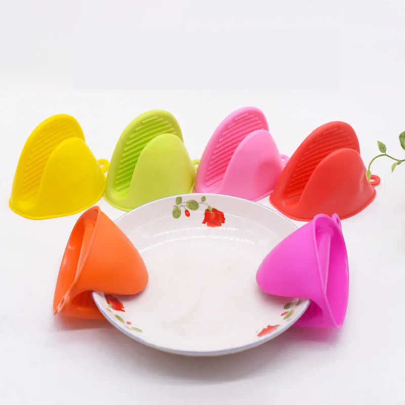 product cooking baking kitchen gadget microwave oven silicone printed heat resistant oven mitts anti scalding pot lid holders sets bowl-1