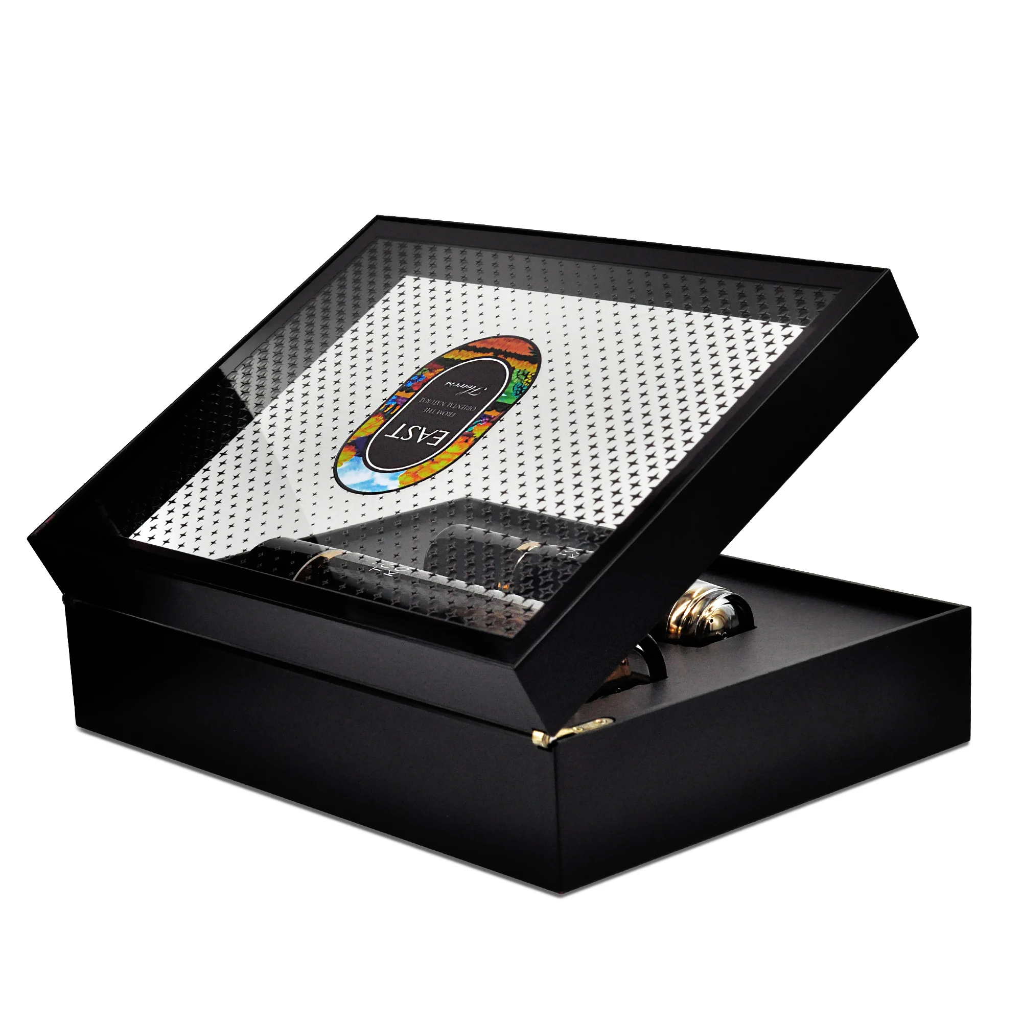 hard paper white cardboard cosmetic perfume packaging box gift