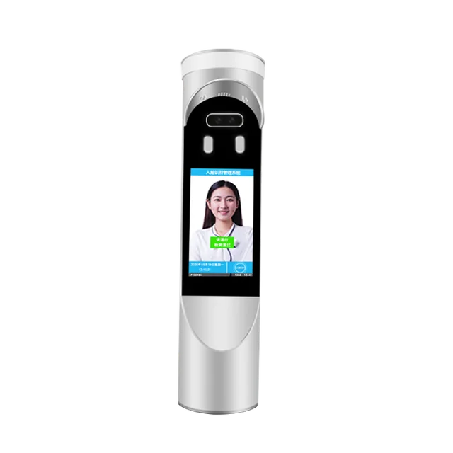 7-Inch Biometric Access Control Machine binocular camera cylindrical machine Face Recognition Product