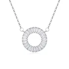 China Jewelry China Factory Luxury Pendant S925 Sterling Silver ZC Wedding Jewelry Necklace For Women