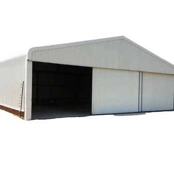 Hot Selling Portable Steel Aircraft Hangar Garage Shed Widely Used Flat Top Design Welding Cutting Bending Services Included