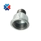 Pipe Galvanized Plumbing Hardware Plain Malleable Cast Iron Pipe Fitting Male Female Reducing Socket Zinc Malleable Iron