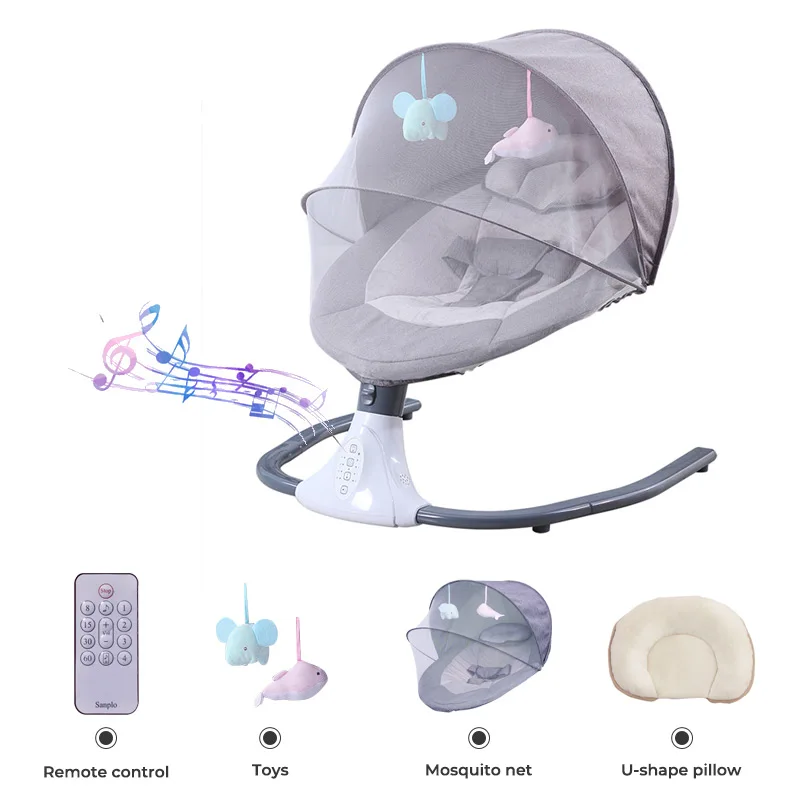 Baby Swing Rocker, Baby Bouncer Seat, Electrical Rocking Chair For Kids Baby Swing Chair