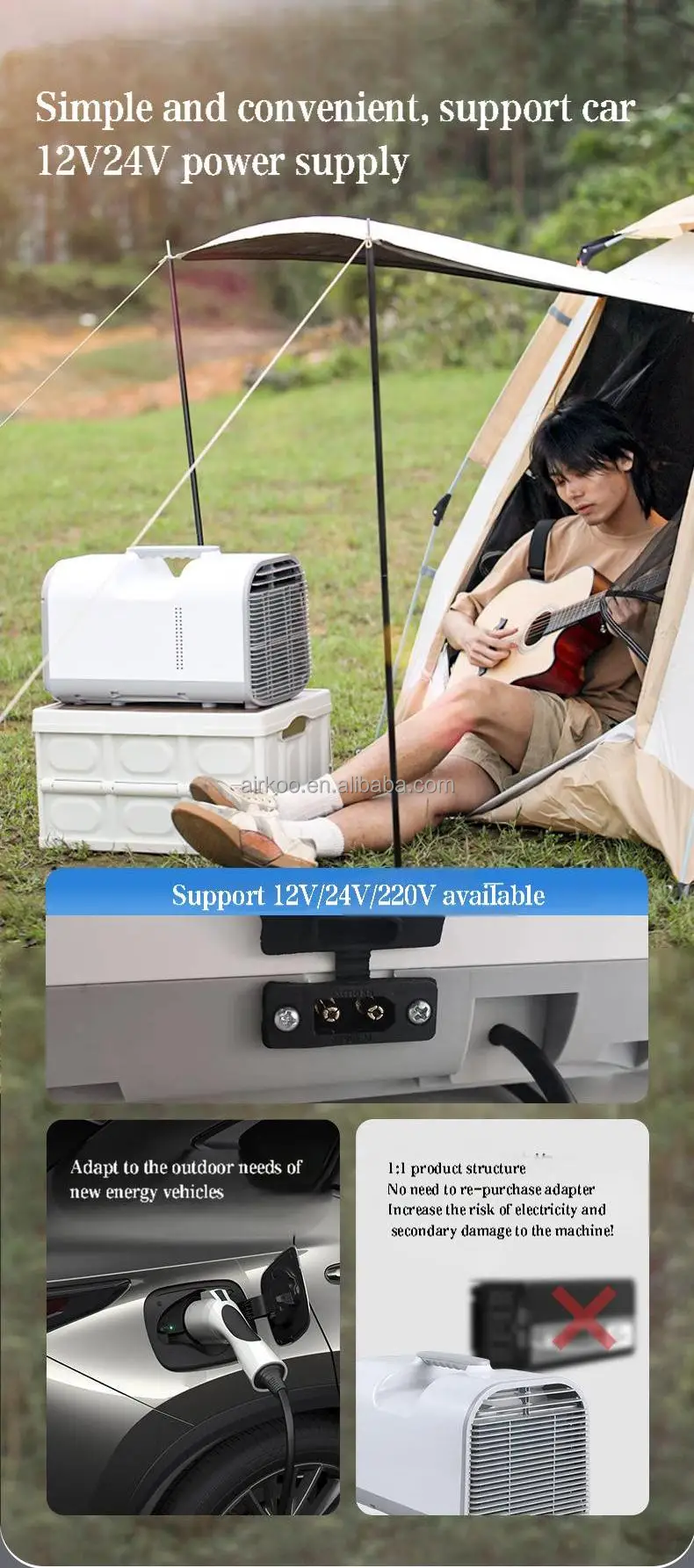 Portable Mini Air Conditioner, 12V, 220V - detail 16