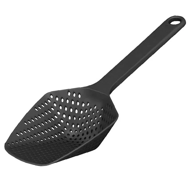 Heat Resistant High Quality Plastic Colander & Food Strainers Kitchen Skimmer Spoon Set of 2