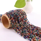 Glass Wholesale 3mm Rondelle Faceted Glass Beads Mix Colors Hydro Beads Waist Beads