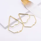 Gold Star Earrings Gold Plated Stainless Steel Heart Star Hoop Earrings Jewelry
