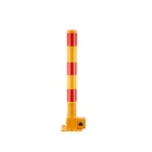 Car Post Post Commerical 600 Height Yellow Fold Down Vehicle Security Car Bollard Safety Post Lock Spring