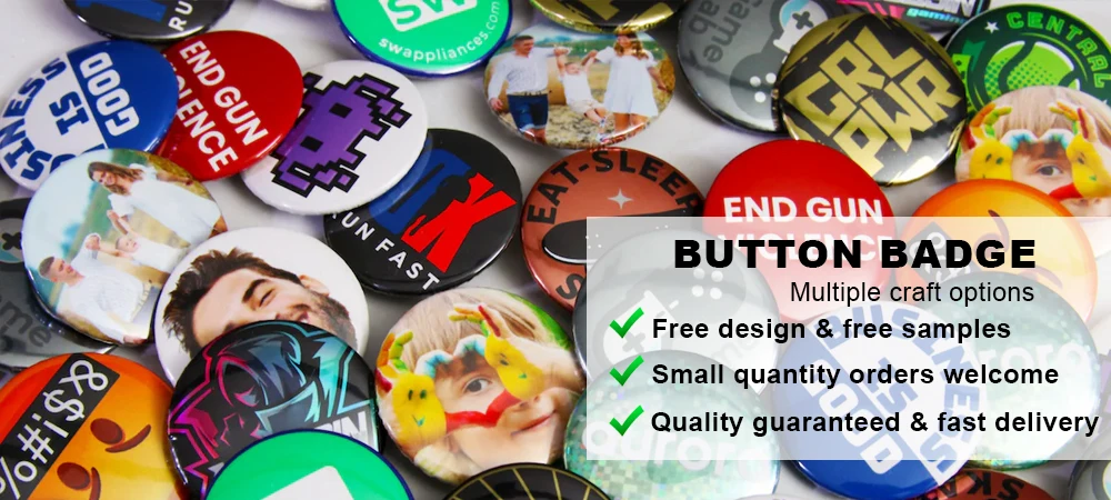 Presse Metal Badges OEM Factory Promotional Gifts Custom Printed Logo Blank Round Button Badge Pin Custom Tinplate Button Badge supplier
