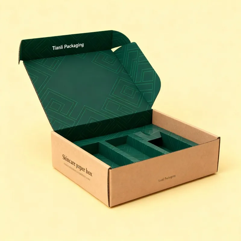 product factory digital printing color box custom logo corrugated double sided color box underwear clothing cosmetics box for shipping-5