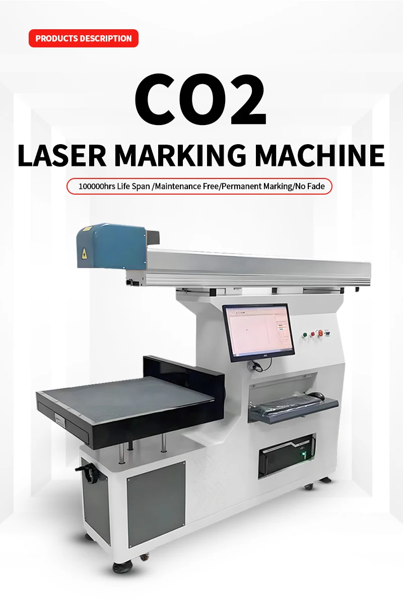 Hot Selling SCM600S 3D CO2 Laser Marking Machine for Large Area Marking Cutting Paper Leather Cloth Supports AI BMP PLT Water