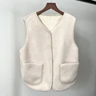 Korea fashion new sheep shared winter women warm wear vest