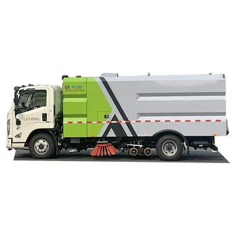 JMC Road high pressure cleaning sweeper truck with high-pressure water system and vacuum device for road sweeping job