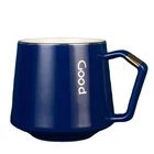 Office Flower Gift Customized Ceramic Mug Nordic Coffee Cup Office Flower Tea Cup Couple Water Cup Gift Set