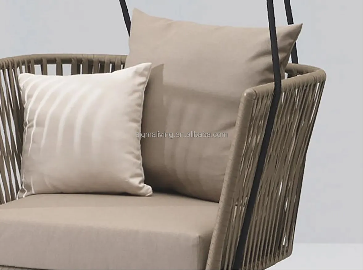 Balcony hanging furniture modern outdoor hanging chair rattan porch swing chair