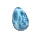 Pear Hot Sale Aretes-Fashion-Jewelry Natural Gemstone Smooth Loose Gemstone Larimar Pear Cabochon