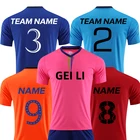 Football Custom 2021 Latest Design Uniforms Blank Soccer Practice Jerseys Men Track Suits Football