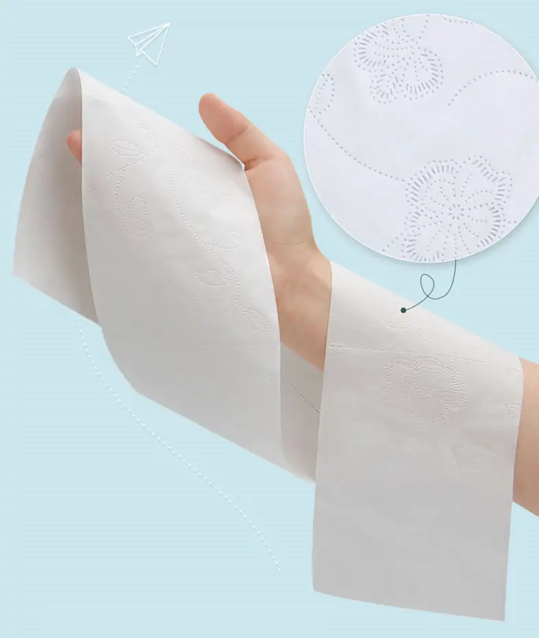 Wholesale Toilet Paper 2/3 Ply Roll Tissue Bamboo Toilet Paper