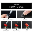 Nail Glue COSCELIA False Tips Nail Glue Weight 2g New Art Fast Drying Strong Strength