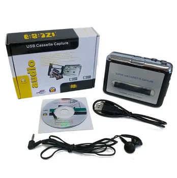USB Cassette Capture Recorder Radio Player and Tape to PC Super Portable USB Cassette to MP3 Converter