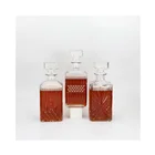Glass Shape Glass Fast Delivery Custom Logo Elegant Tall Wine Glass Shape Bottle Decanter