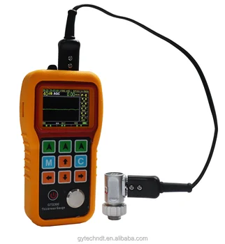 Industrial Digital Thickness Gauge Metal Coating Thickness Non Destructive Testing NDT, Full Screen, A,B Scan, R=1000mm (GTG300)