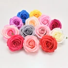 Rose Hot Sale 10cm Flowers Heads Silk Rose Artificial Flower For Wedding Party Valentine's Day Decoration