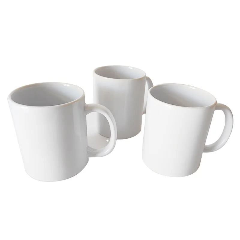 Supply Low Price 11oz White Ceramic Handmade Mug Cup Sublimation Mugs Wholesale